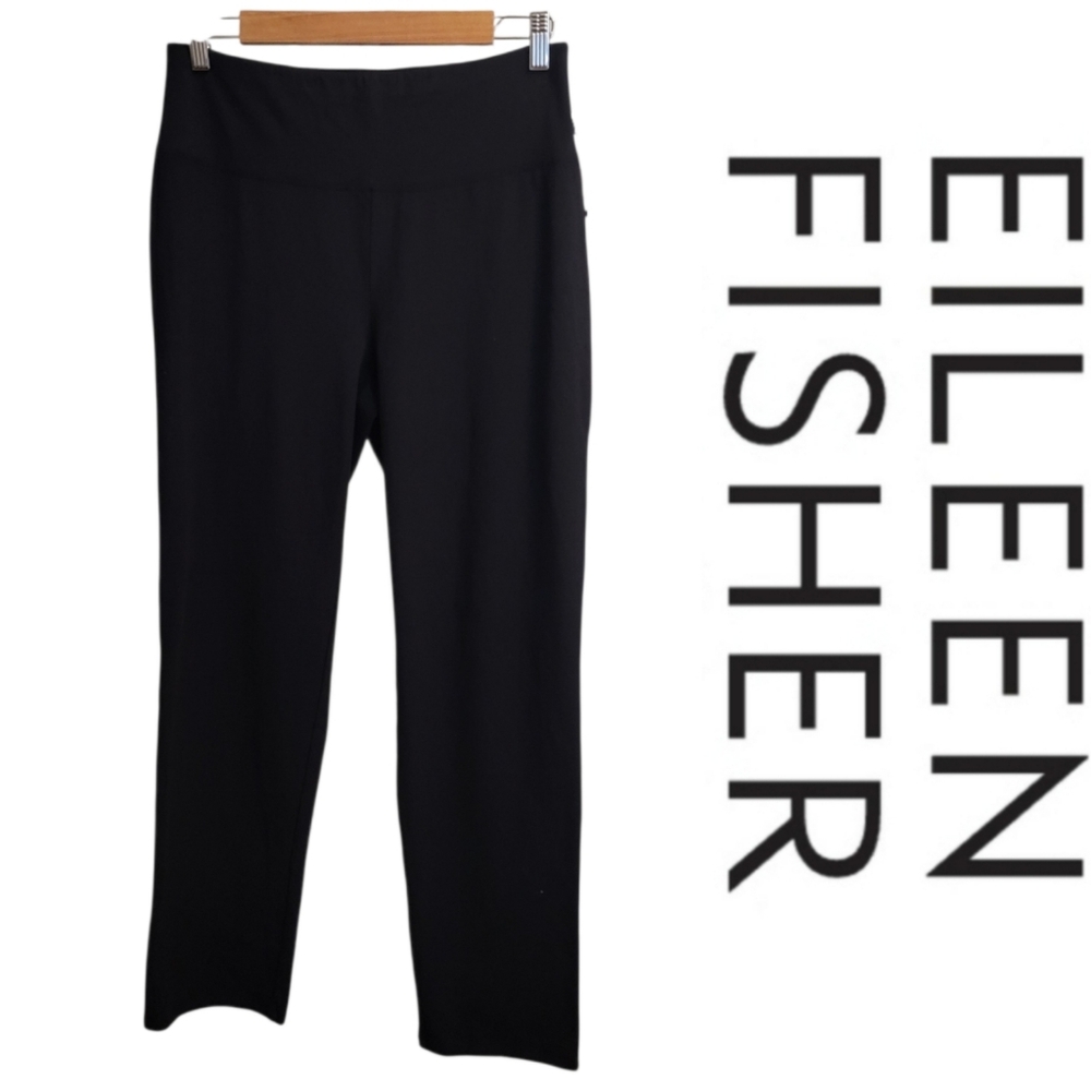 🆕️ Eileen Fisher Hi-Waist Slim Ankle Pants in Black